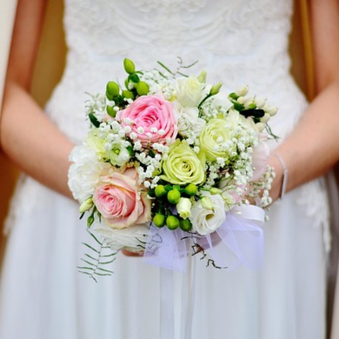 Bouquet de fleurs blanches